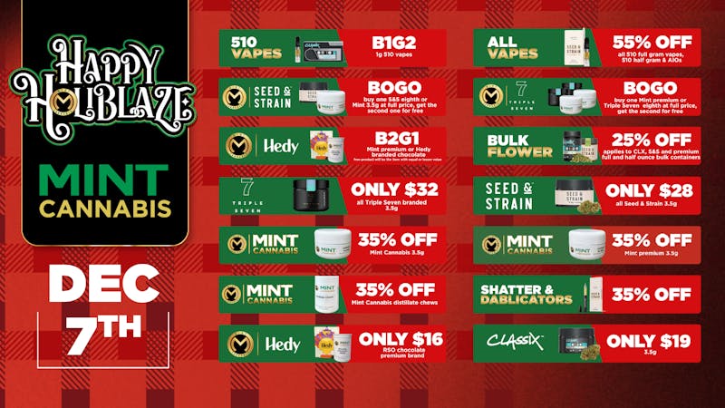 Cannabist Cape Coral 12.7.25 Specials