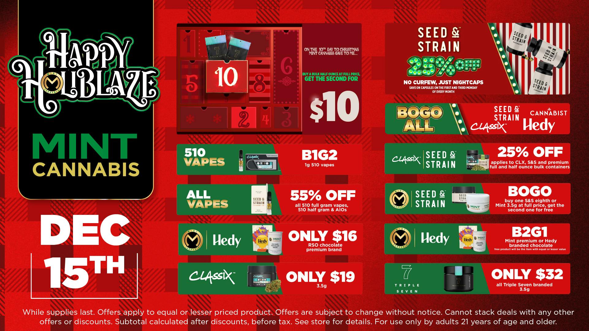 Cannabist Orlando 12.15.2025 Specials