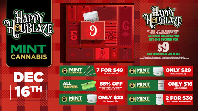 Cannabist Jacksonville 12.16.2025 Specials