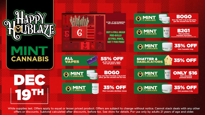 Cannabist Gainesville 12.19.2025 Specials