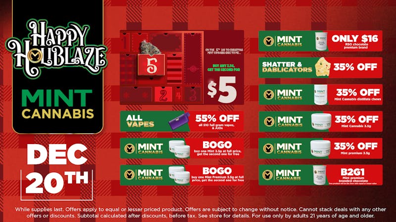 Cannabist Orlando 12.20.2025 Specials