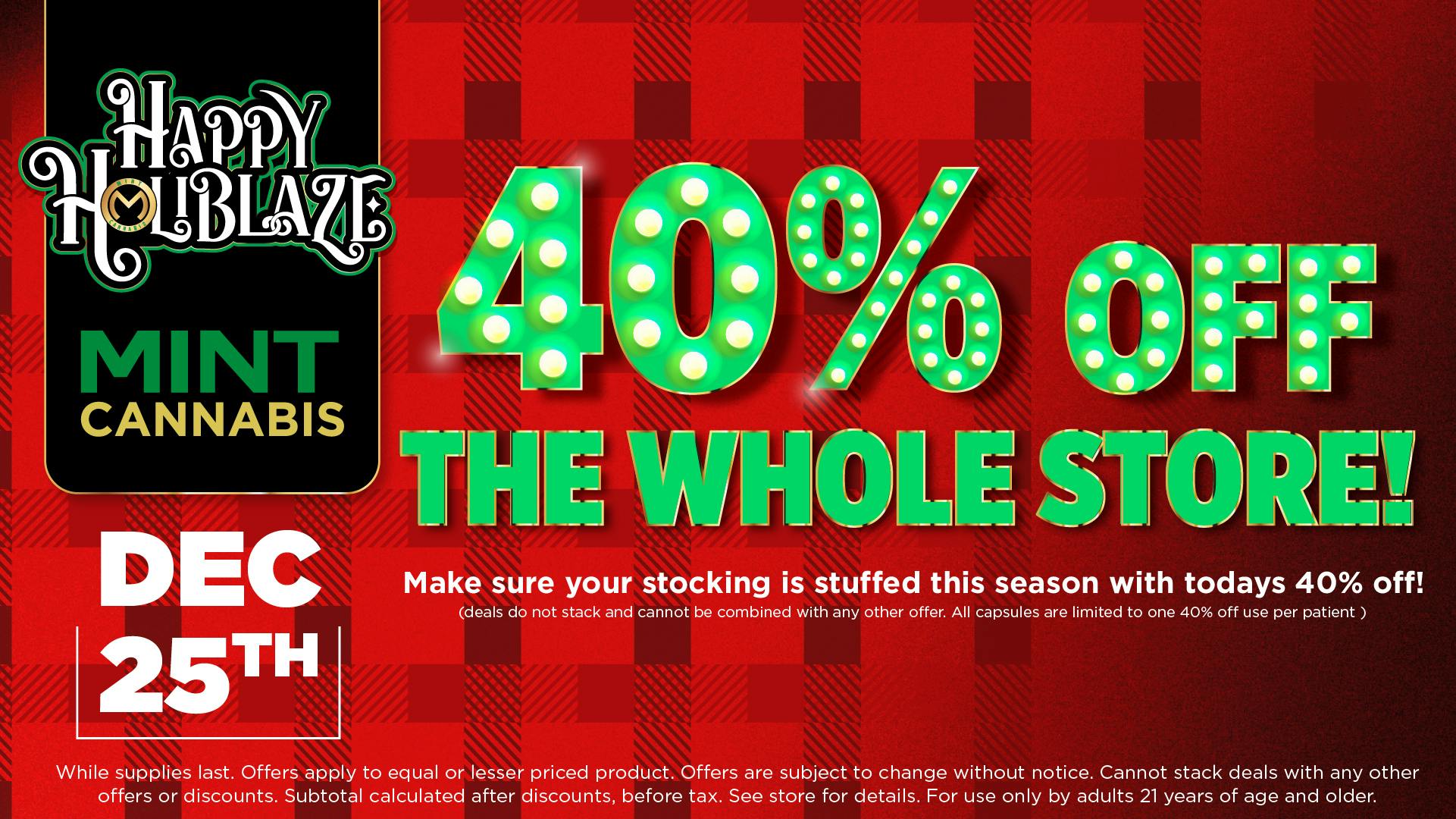 Cannabist Miami Pinelake Holiday Deals 12.25.25