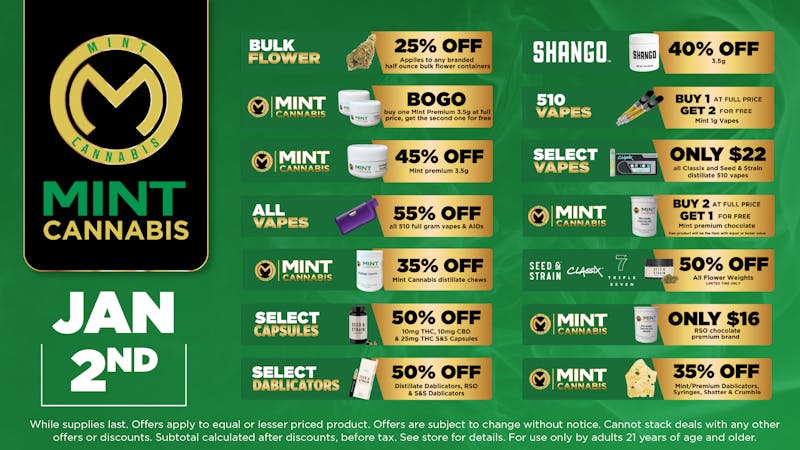 Cannabist Bonita Springs 01.03.2026 Specials