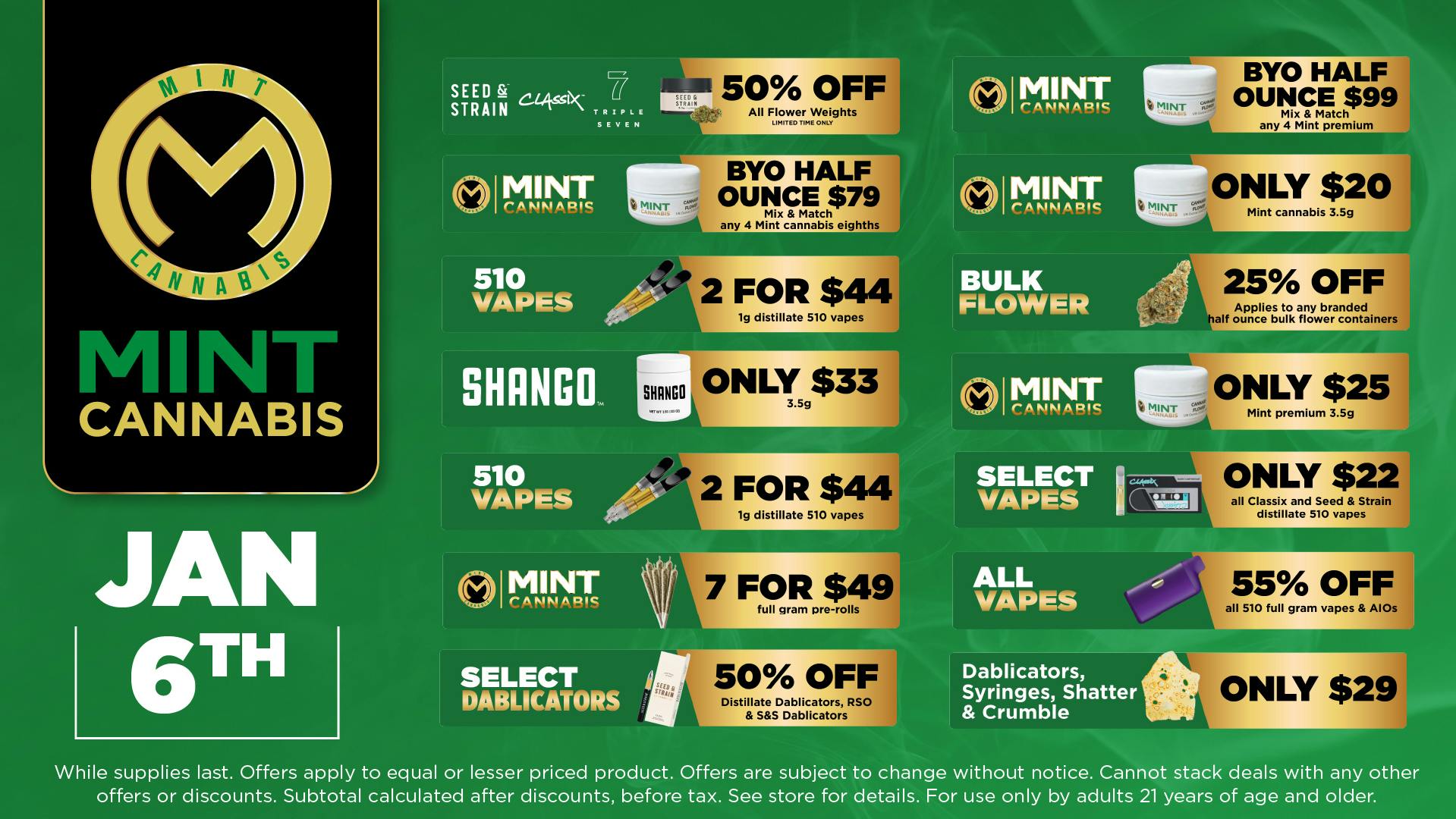 Cannabist Longwood 01.06.26 Specials