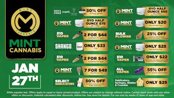 Cannabist Jacksonville Mint Cannabis 1.27.26 Deals