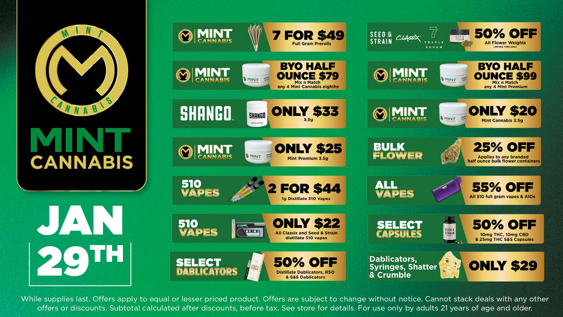 Cannabist Jacksonville 1.29.26 Special!