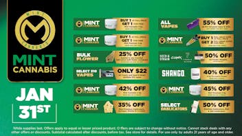 Cannabist Orlando 1.31.26 Mint Cannabis Specials!