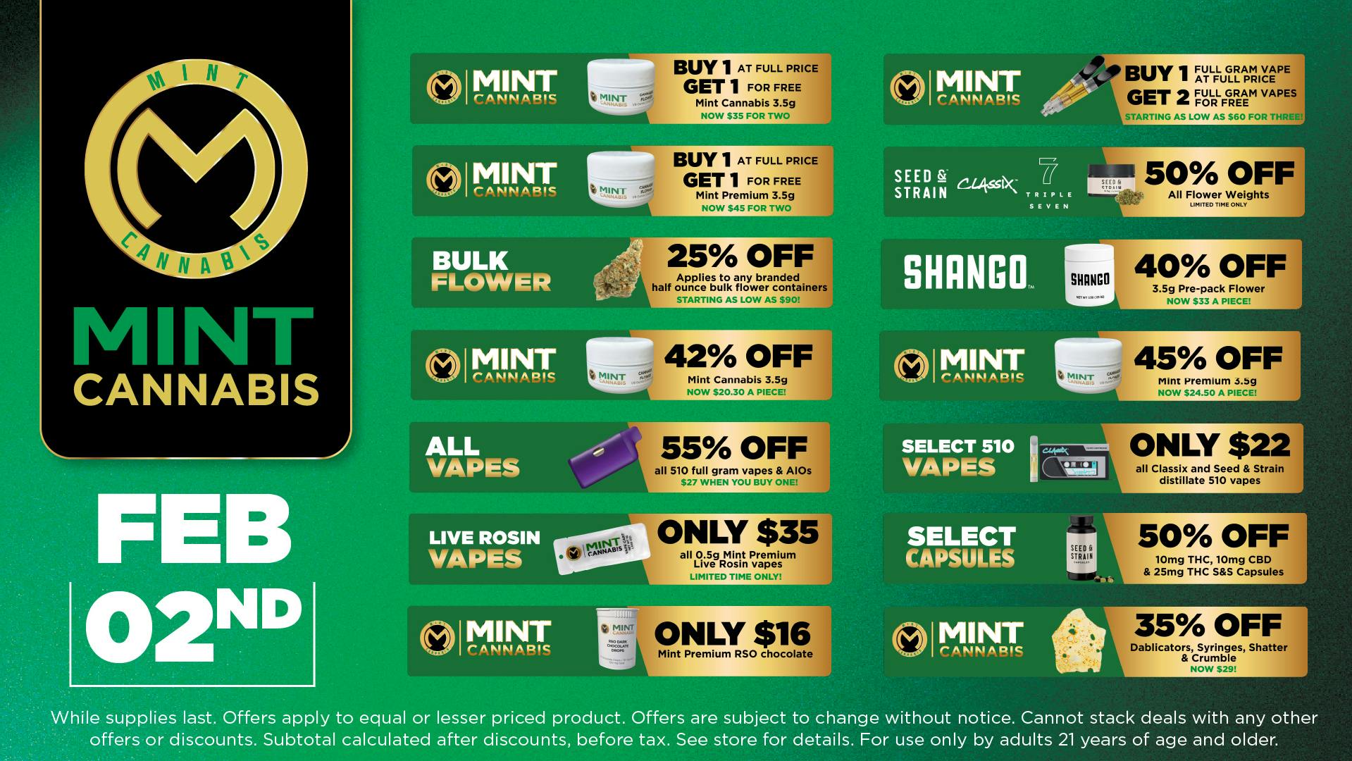 Cannabist Longwood 2.2.26 Mint Cannabis Deals!