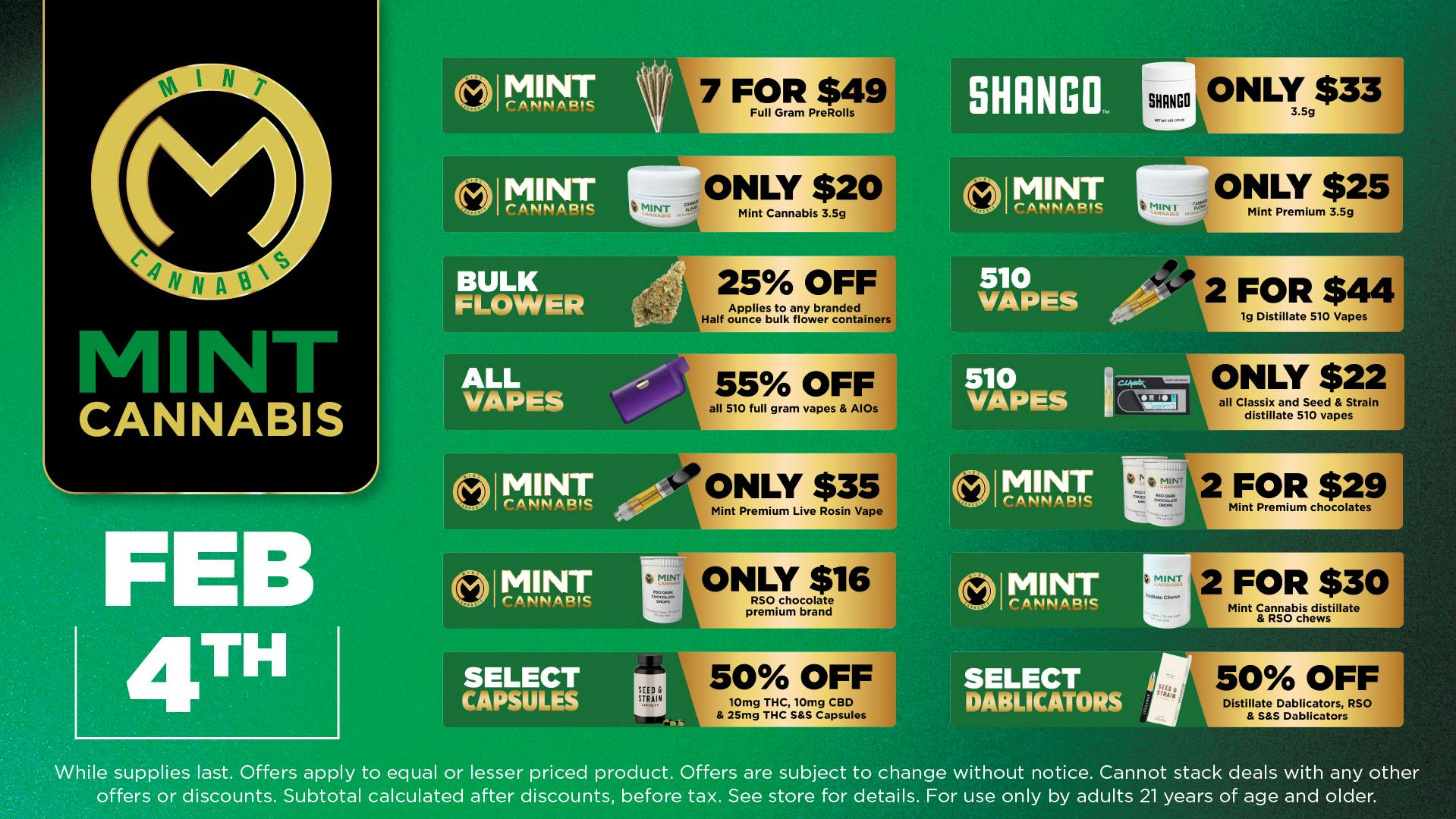 Cannabist Miami Pinelake 2.4.26 Mint Cannabis Deals!