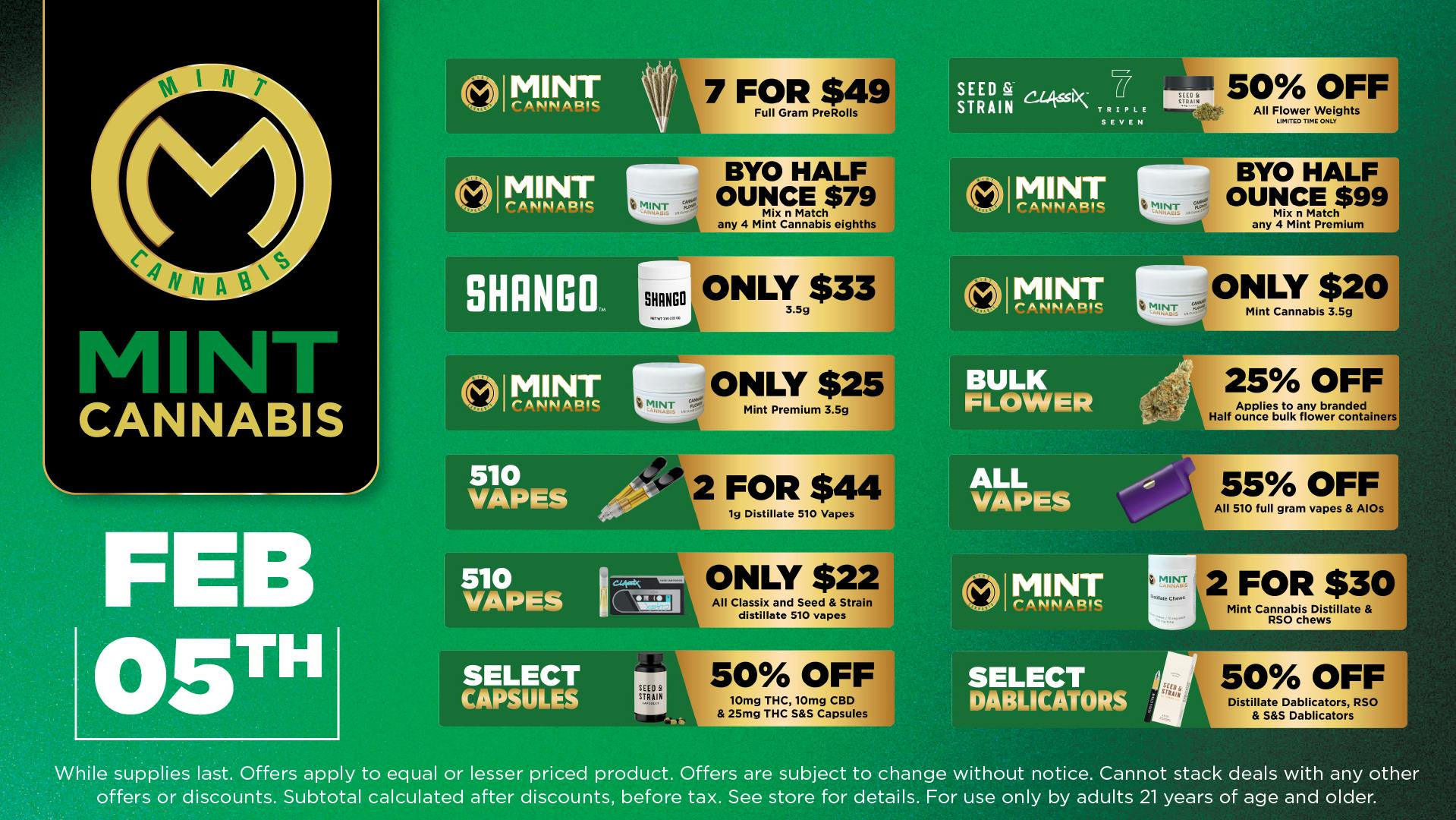 Cannabist Stuart 2.5.26 Mint Cannabis Deals!