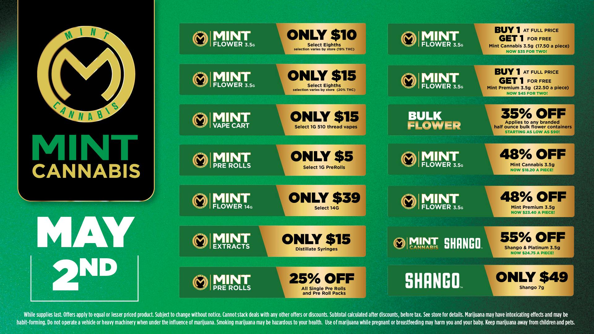 Cannabist Orlando 05.02.26 Mint Deals!