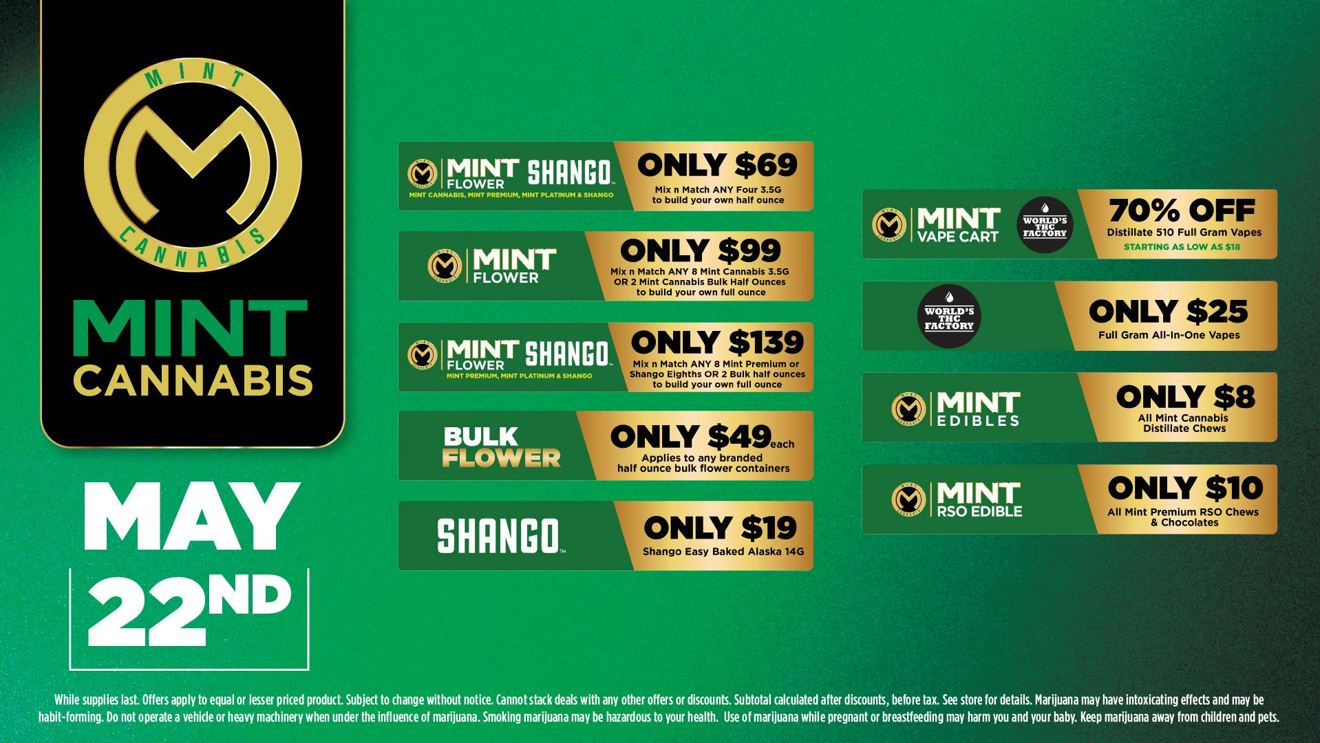 Cannabist Brandon Mint Cannabis Deals 05.22.26