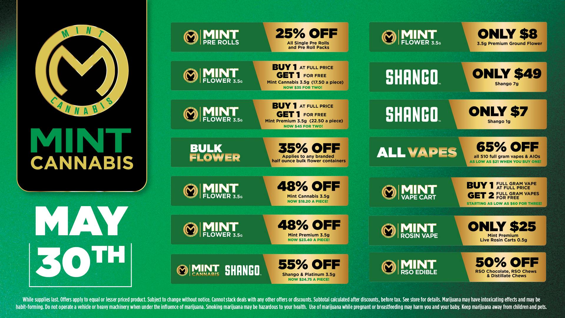 Cannabist Miami Pinelake Mint Cannabis Deals 05.30.26