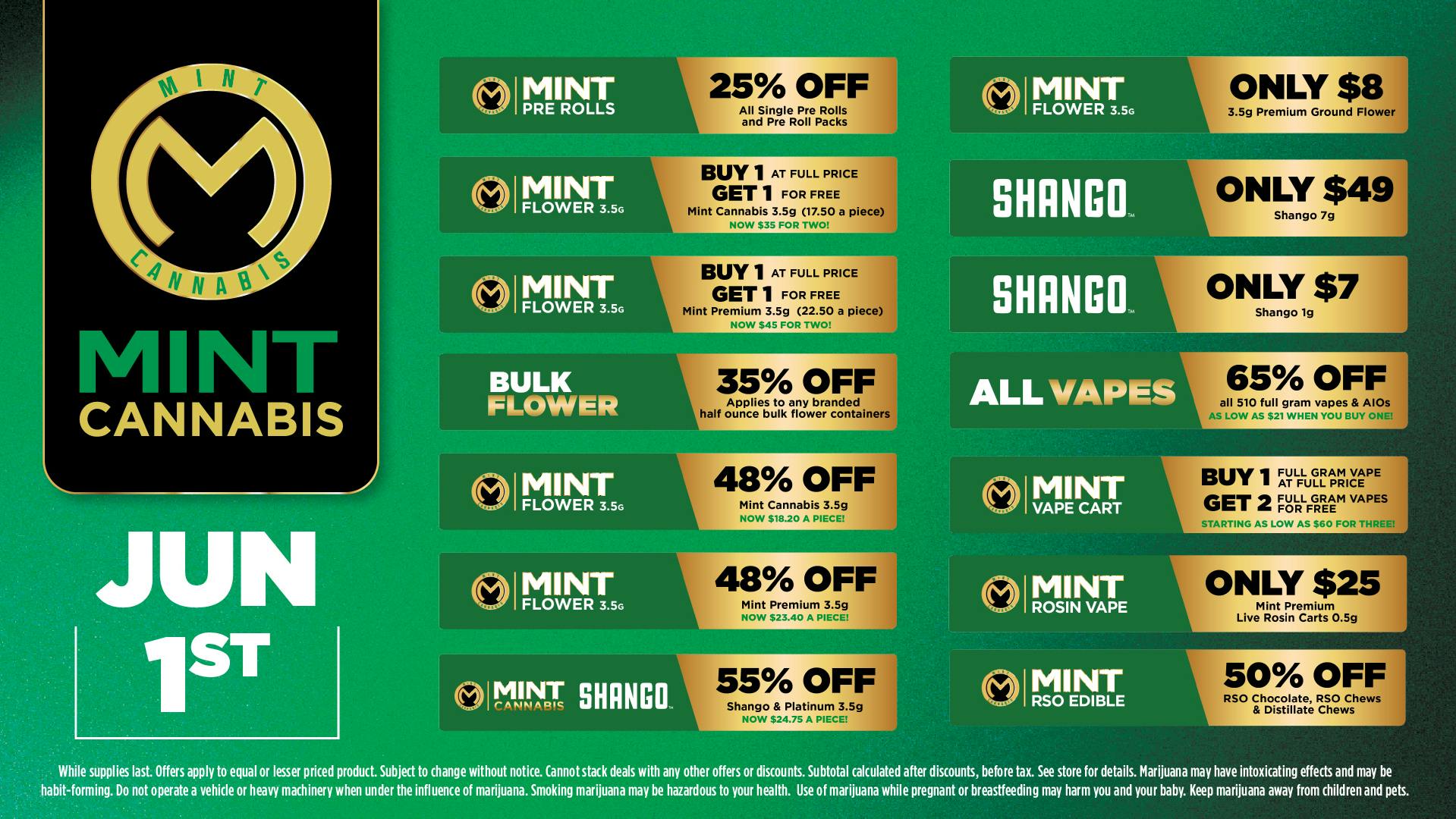 Cannabist Orlando Mint Cannabis Deals 06.01.26