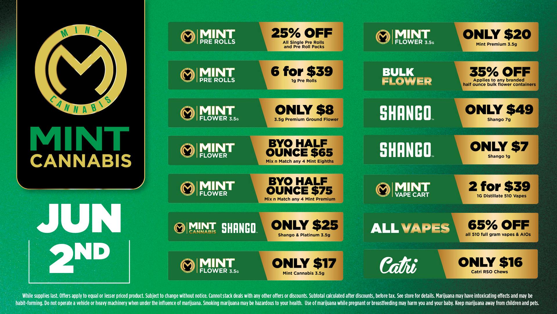 Cannabist Miami Pinelake Mint Cannabis Deals 06.02.26