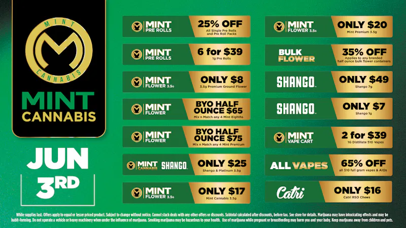 Cannabist Orlando Mint Cannabis Deals 06.03.26