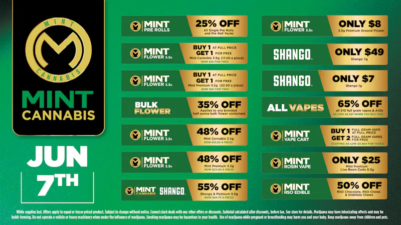Cannabist Miami Pinelake 06.07.2026 Specials