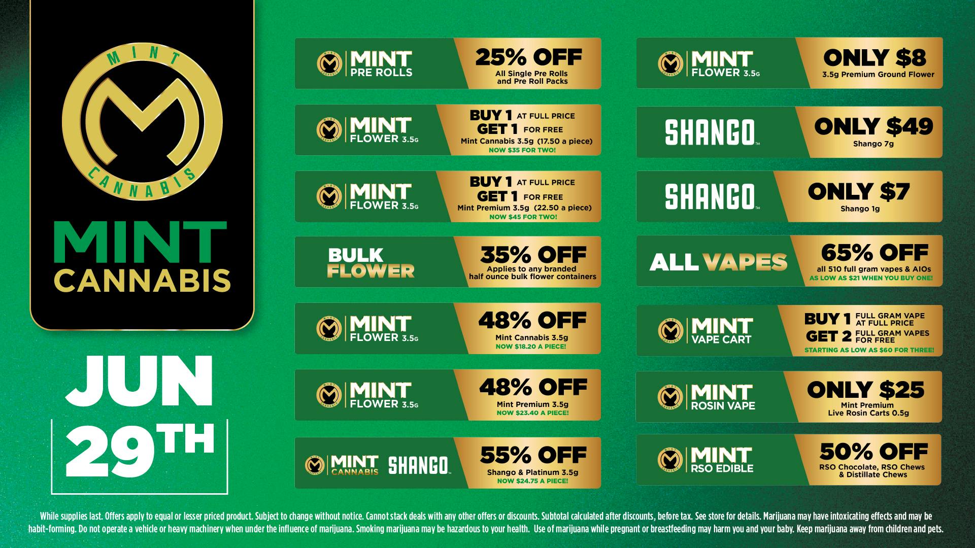 Cannabist Longwood 06.29.2026 Specials