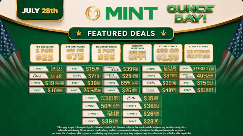 Cannabist Orlando Mint Cannabis Deals 07.28.26
