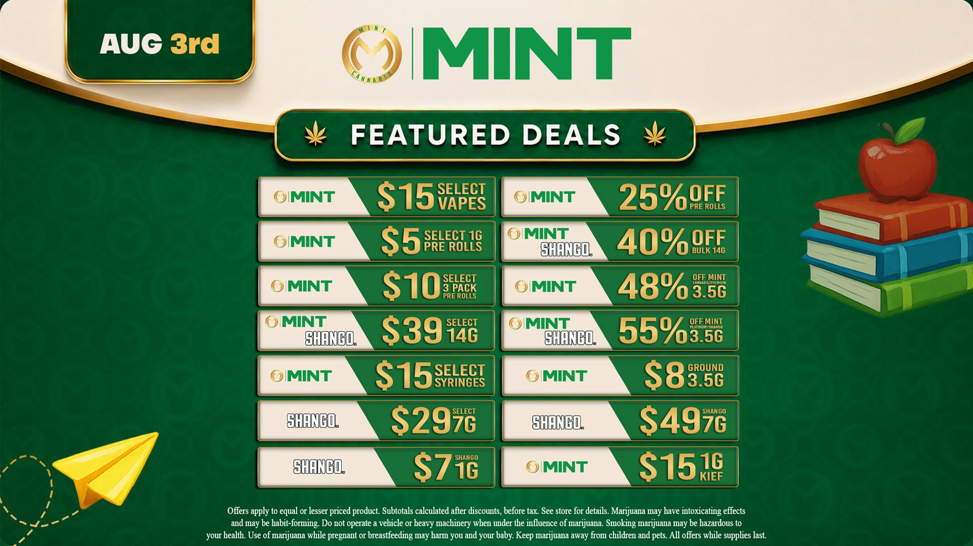 Cannabist Stuart Mint Cannabis Deals 08.03.26