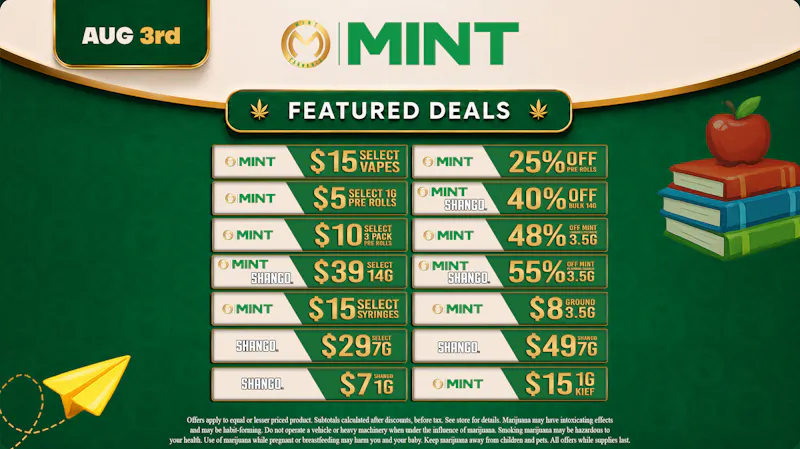 Cannabist Longwood Mint Cannabis Deals 08.03.26