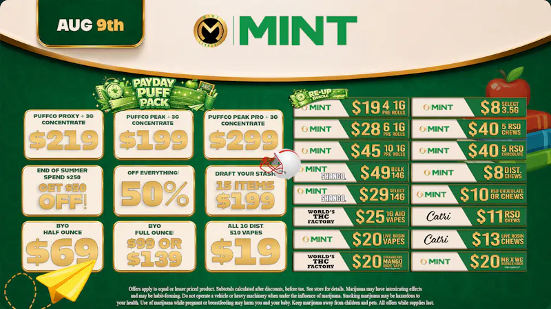 Cannabist Miami Pinelake 08.09.2026 Specials