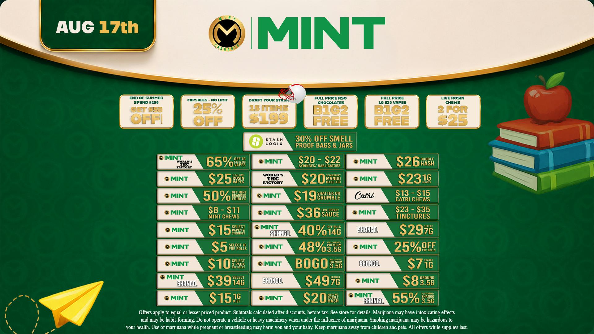Cannabist Orlando Mint Cannabis Deals 08.17.26