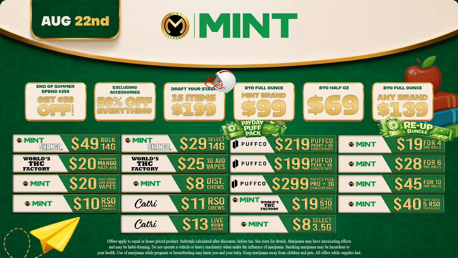 Cannabist Delray Beach Mint Cannabis Deals 08.22.26