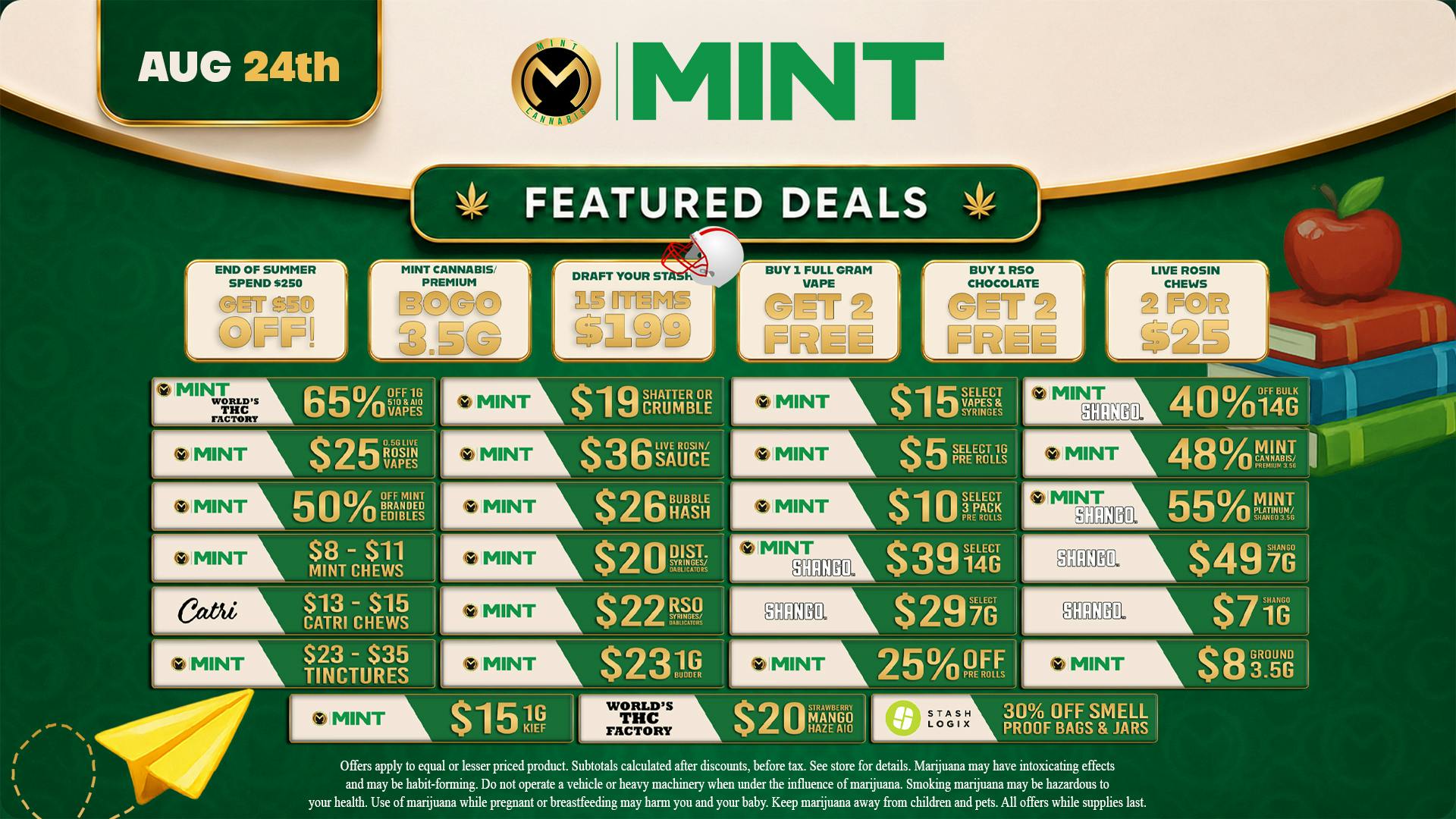 Cannabist Brandon Mint Cannabis Deals 08.24.26