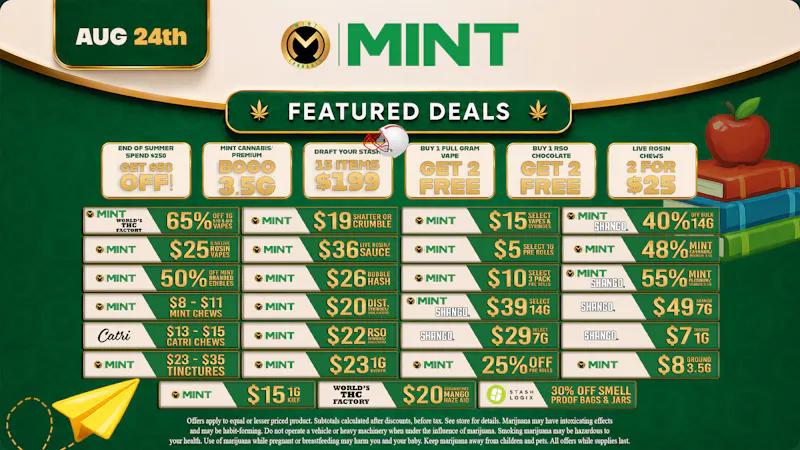 Cannabist Brandon Mint Cannabis Deals 08.24.26