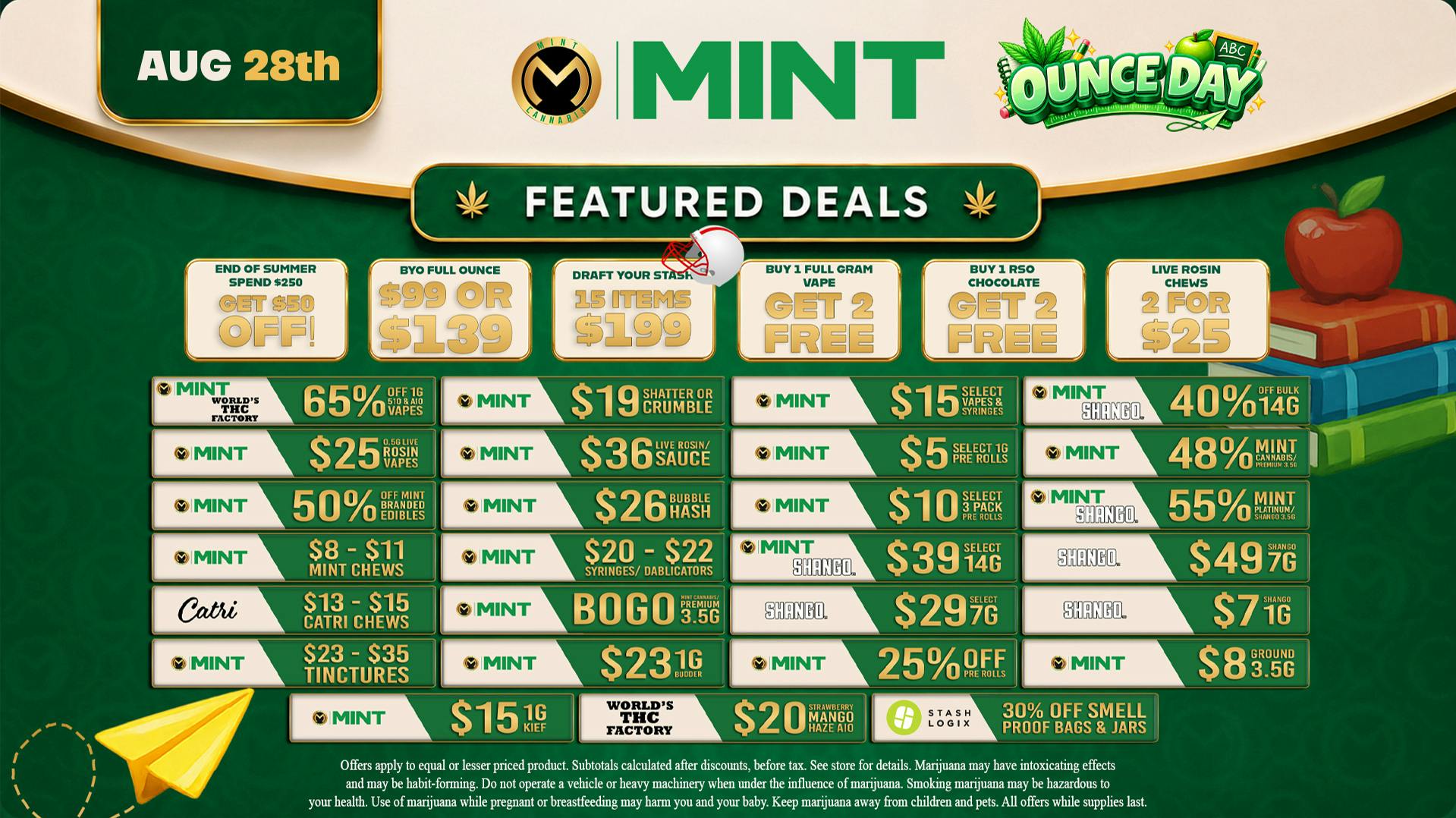Cannabist Brandon 08.28.26 Specials!