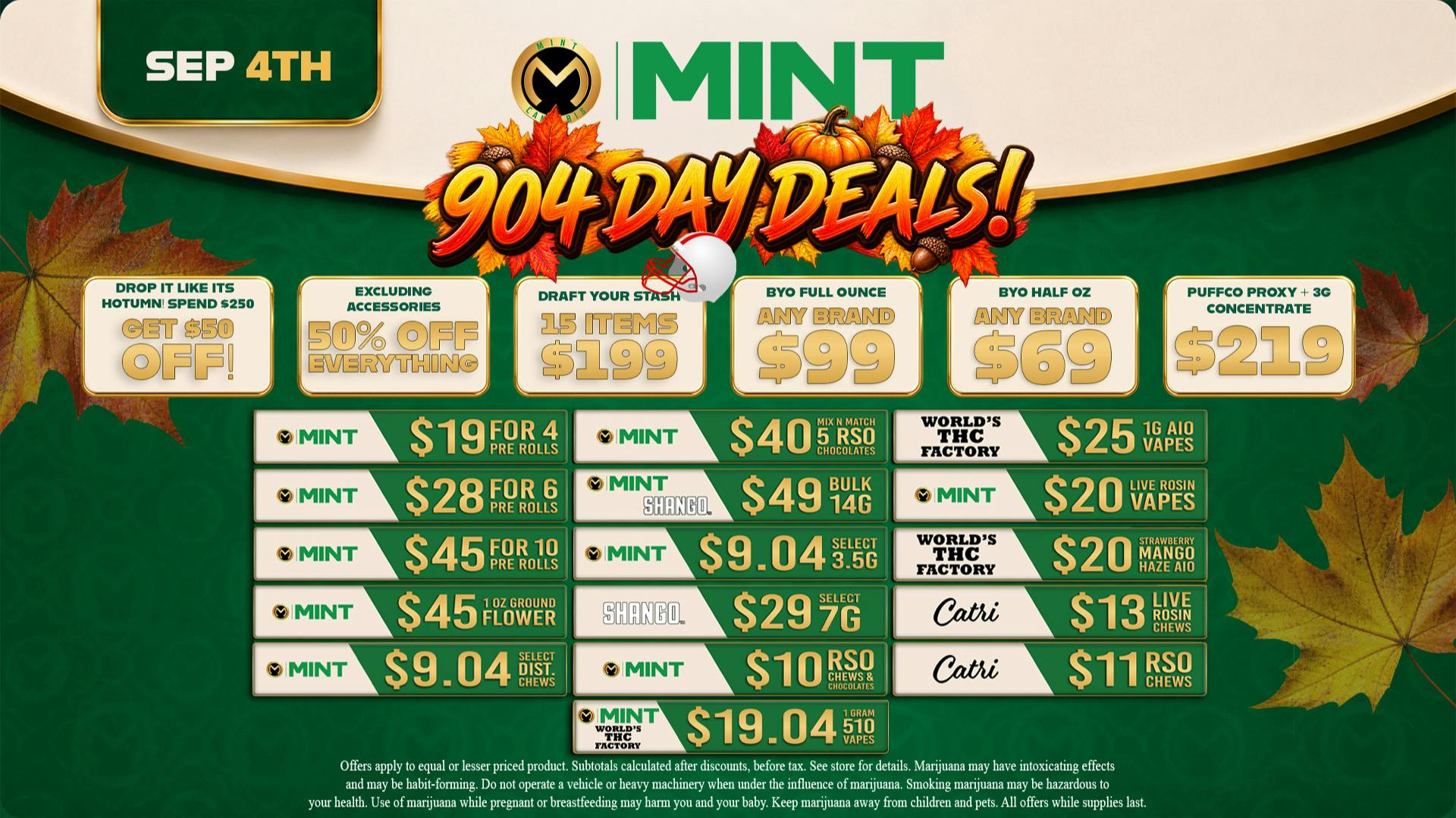 Cannabist Cape Coral 09.04.26 Specials!