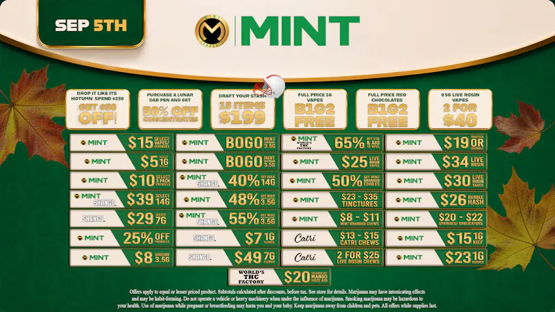 Cannabist Cape Coral 09.05.2026 Specials
