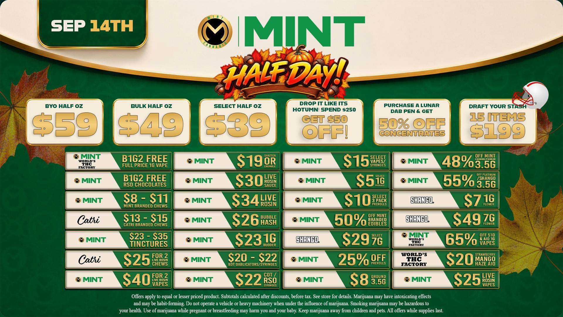 Cannabist Delray Beach 09.14.2026 Specials