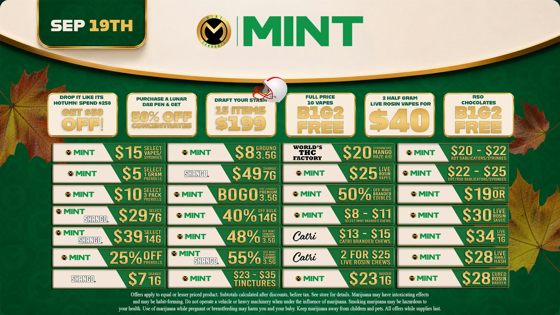Cannabist Delray Beach Mint Cannabis Deals 09.19.26