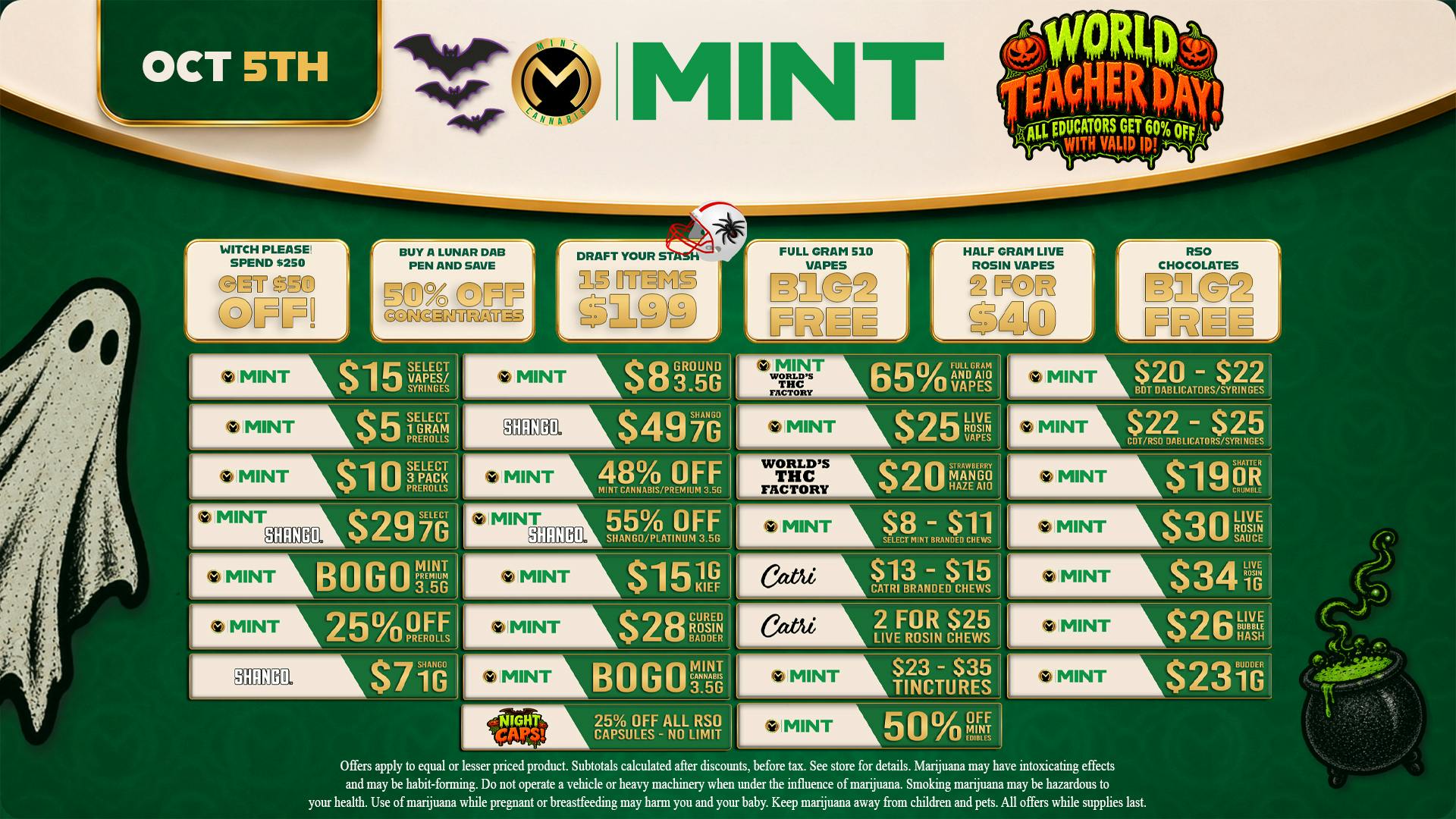 Mint Cannabis - Miami Pinelake 10.05.2026 Specials
