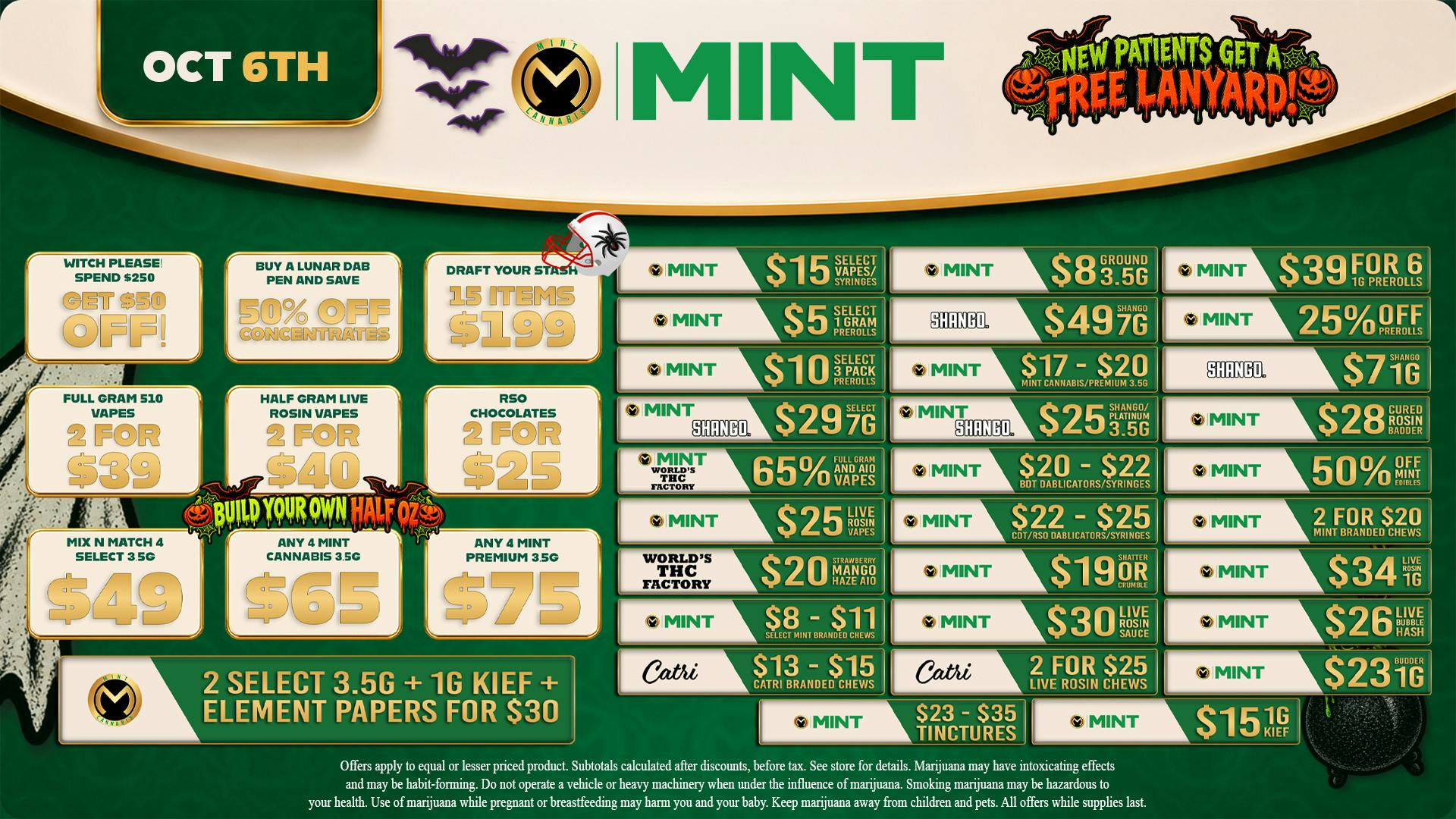Mint Cannabis - Longwood 10.06.2026 specials