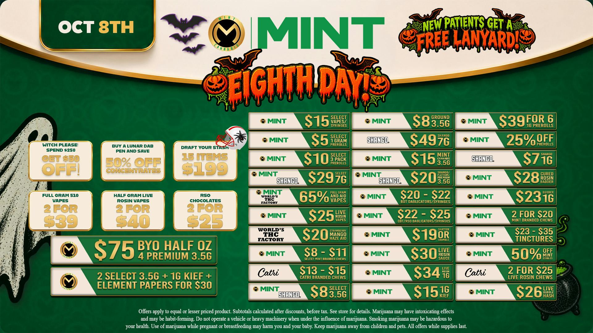 Mint Cannabis - Brandon 10.08.2026 Specials