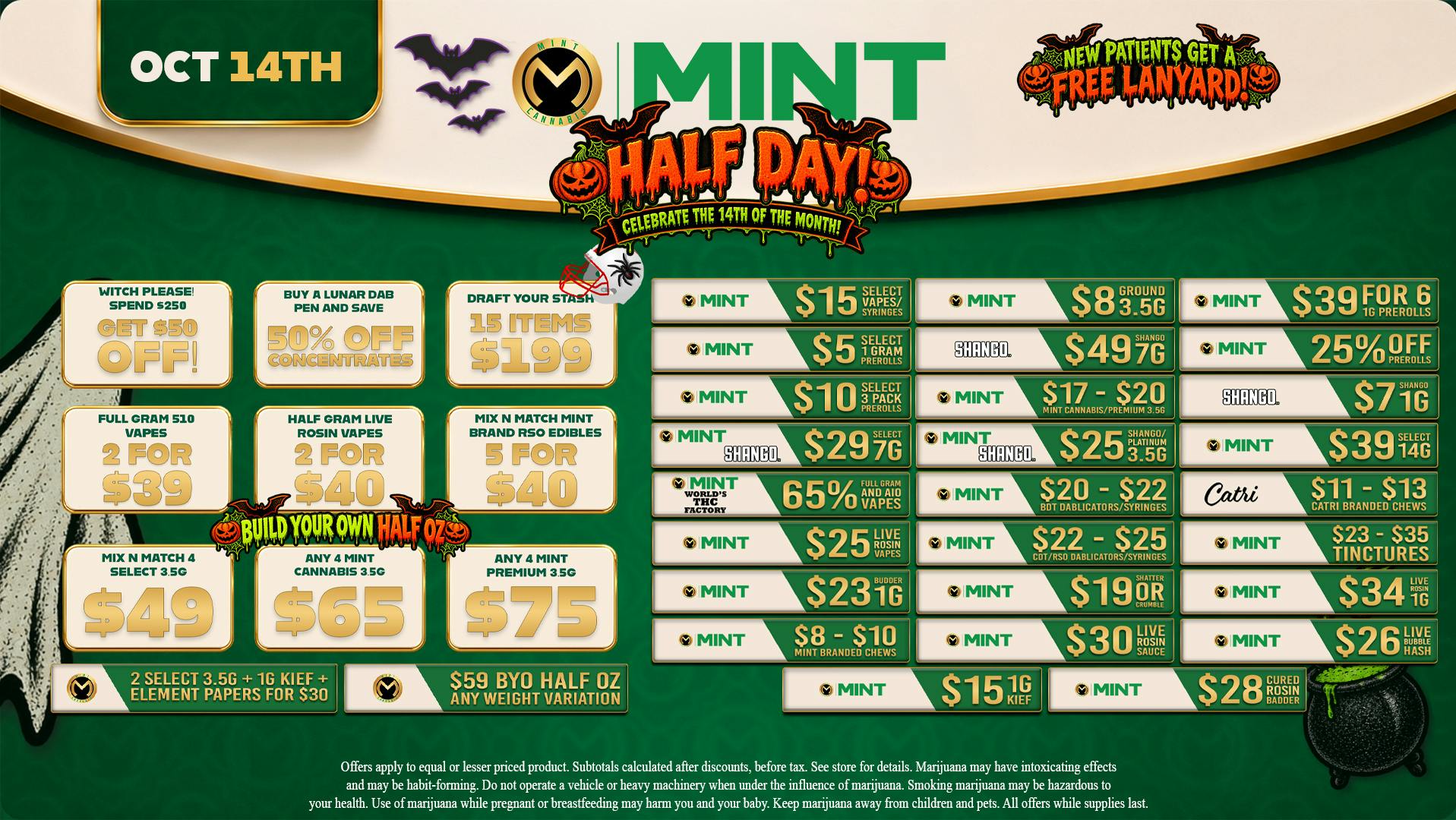 Mint Cannabis - Longwood Mint Cannabis Deals 10.14.26