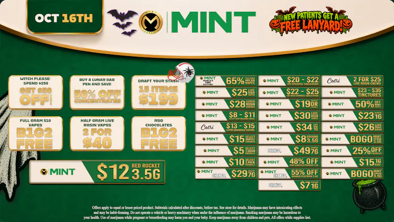 Mint Cannabis - Miami Pinelake Mint Cannabis Deals 10.16.26
