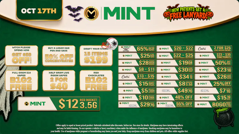 Mint Cannabis - Delray Beach Mint Cannabis Deals 10.17.26