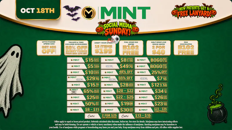 Mint Cannabis - Orlando Mint Cannabis Deals 10.18.26