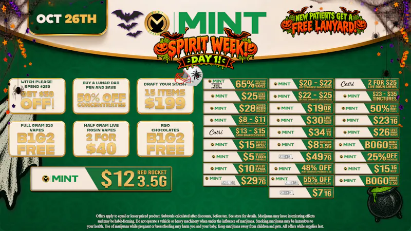 Mint Cannabis - Melbourne Mint Cannabis Deals 10.26.26
