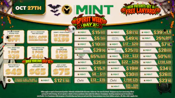 Mint Cannabis - Miami Pinelake 10.27.26 Specials