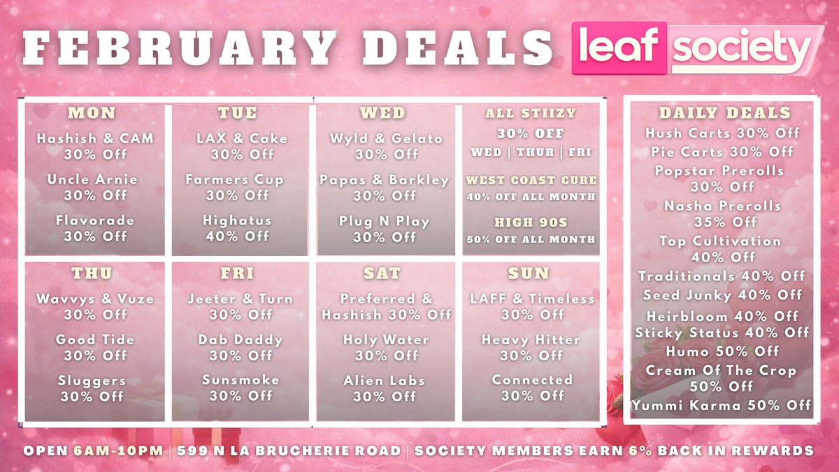 Leaf Society February Deals Save Big All Month + 6% Back