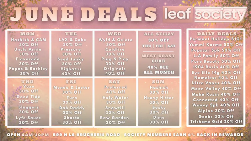 Leaf Society June Deals Are Here – Save Big All Month + 6% Back