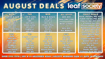 Leaf Society August Summer Savings Continue + 6% Back