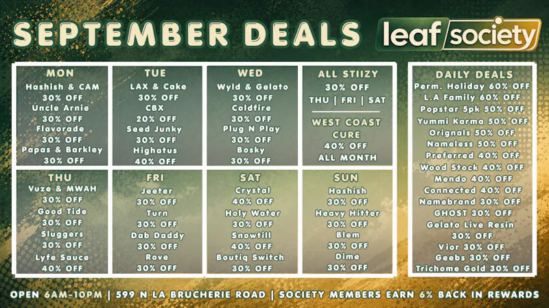 Leaf Society September Deals – Save Big All Month + 6% Back