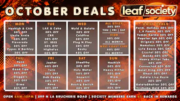 Leaf Society October Deals – No Tricks, Just Deals + 6% Back