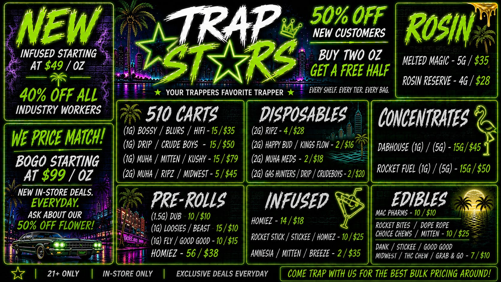 Trap Stars Outlet BEST PRICES IN THE STATE,WE PRICE MATCH EVERYTHING
